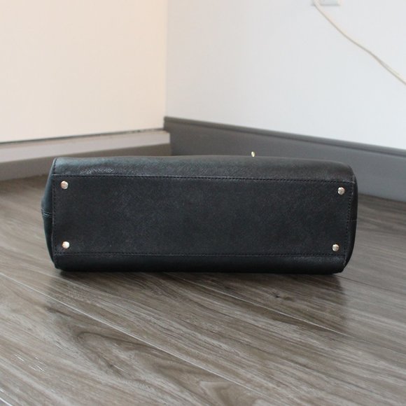 Kate Spade Black Leather Satchel - Picture 7 of 11